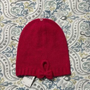 kate spade gathered bow beanie - sweetheart pink